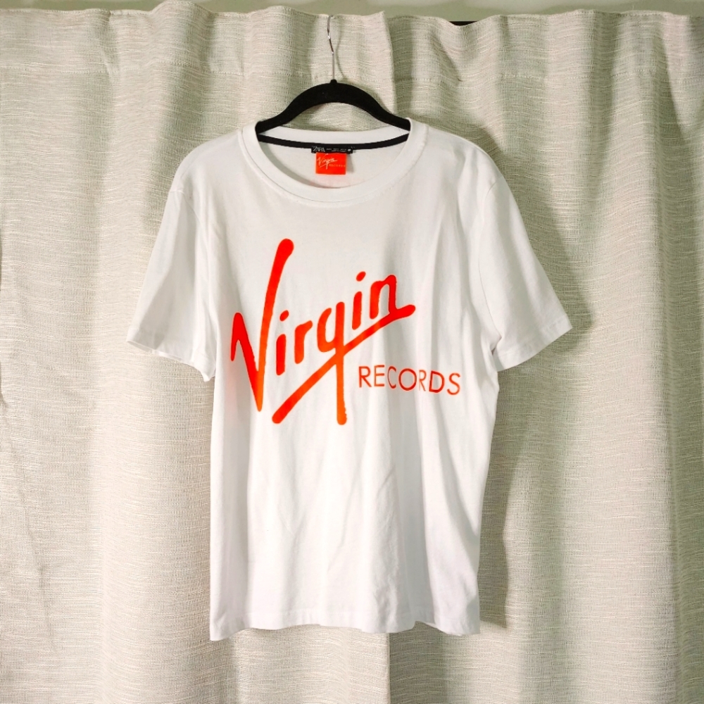 ZARA Virgin Records Graphic Tee, sz XS